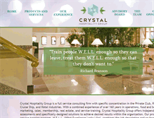 Tablet Screenshot of crystalhospitalitygroup.com